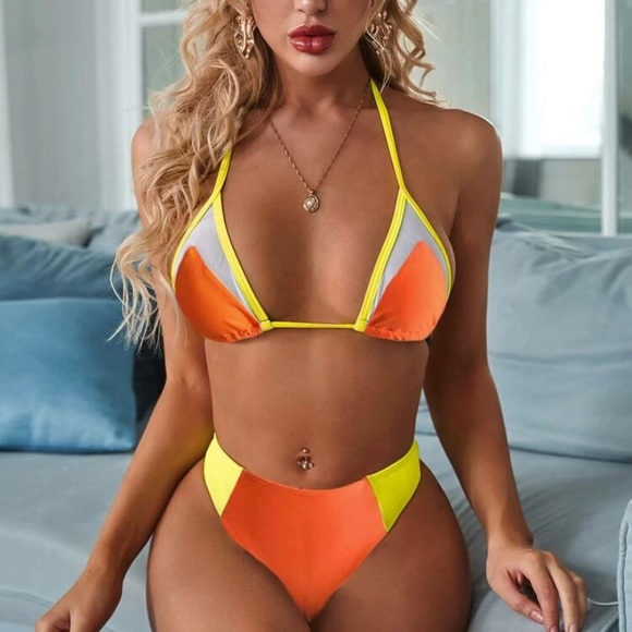 Color Block Bikini - Picture 1 of 4